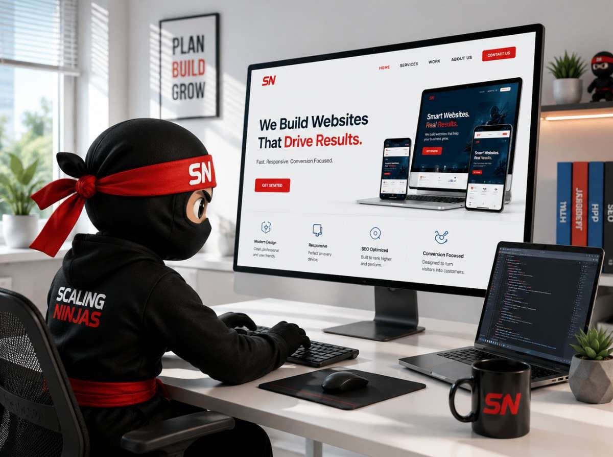 Website development workspace